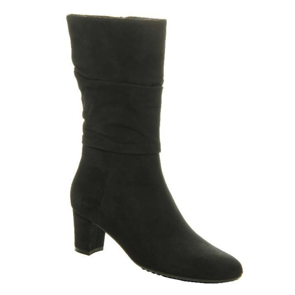 Vaneli Delsie Marmi Black Suede Women's Heeled Boots Size 12 Like new condition